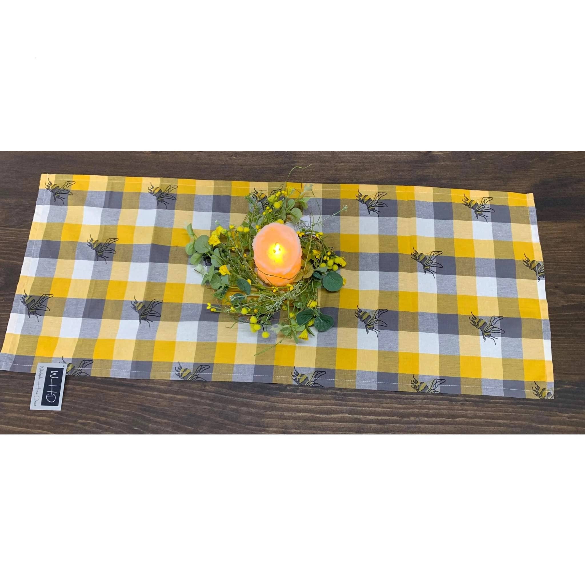 Wholesale Home Decor - Wholesale Table Runner - Honey Bee Runner 15x72in0