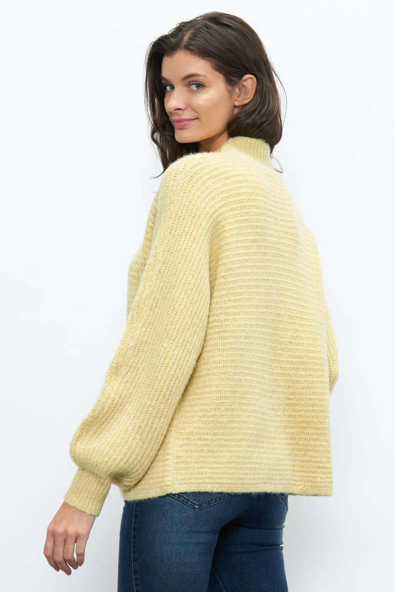 Newbury Kustom - Wholesale Knit Sweater - Women's - 10978 - FRONT SEAM DETAIL MOCKNECK SWEATER6