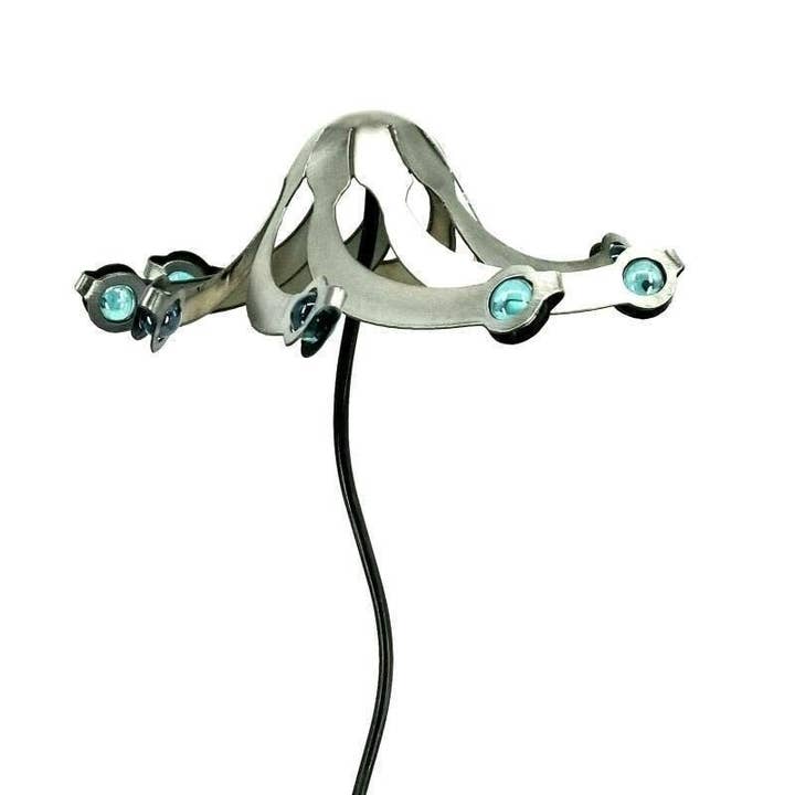 Kinetic Wind Balancing Metal & Glass Yard Sculpture for wholesale by Designs by Dieter, LLC