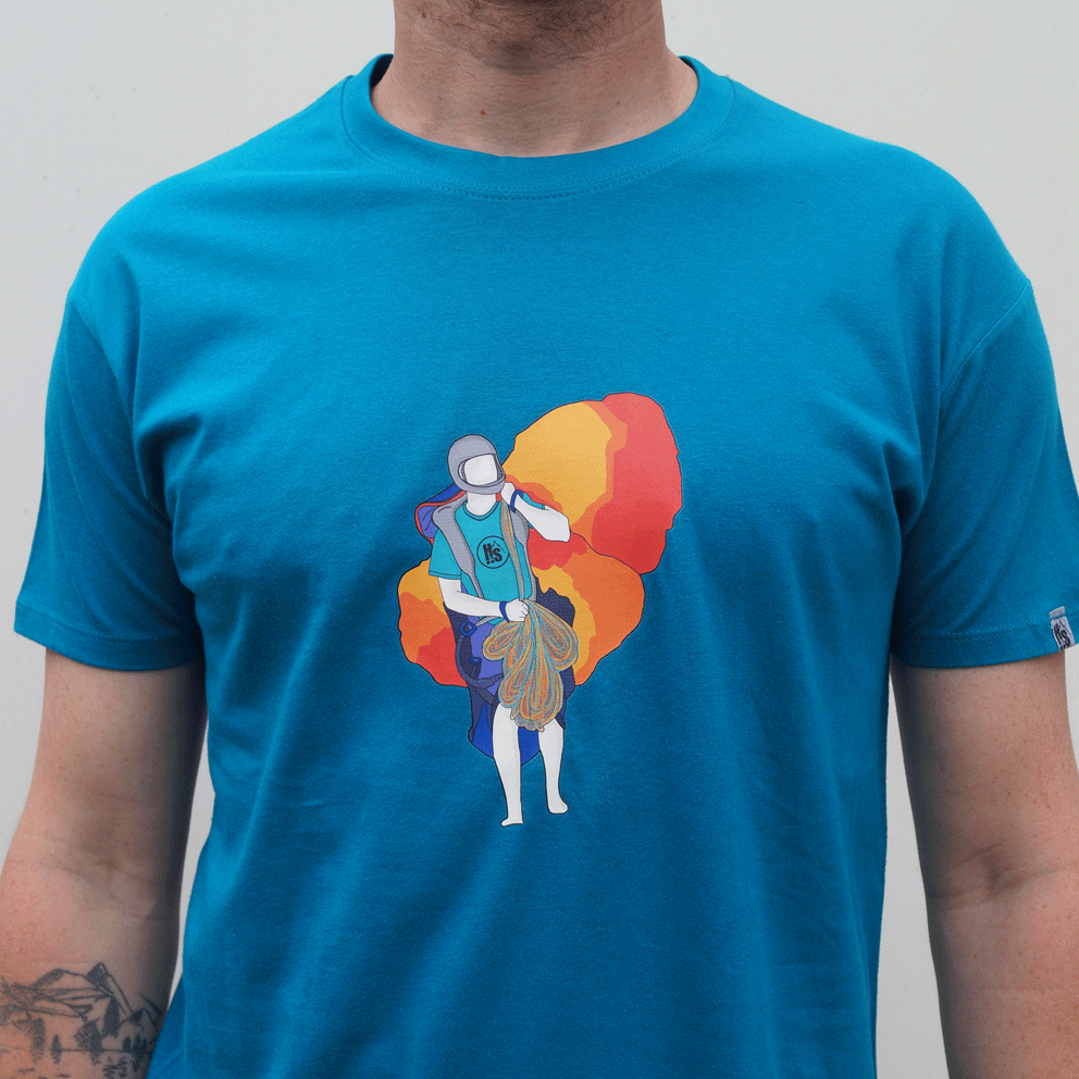 Hot Savoie 74 – Großhandel T-Shirt mit Siebdruck – Herren – Gleitschirm-T-Shirt für Herren4