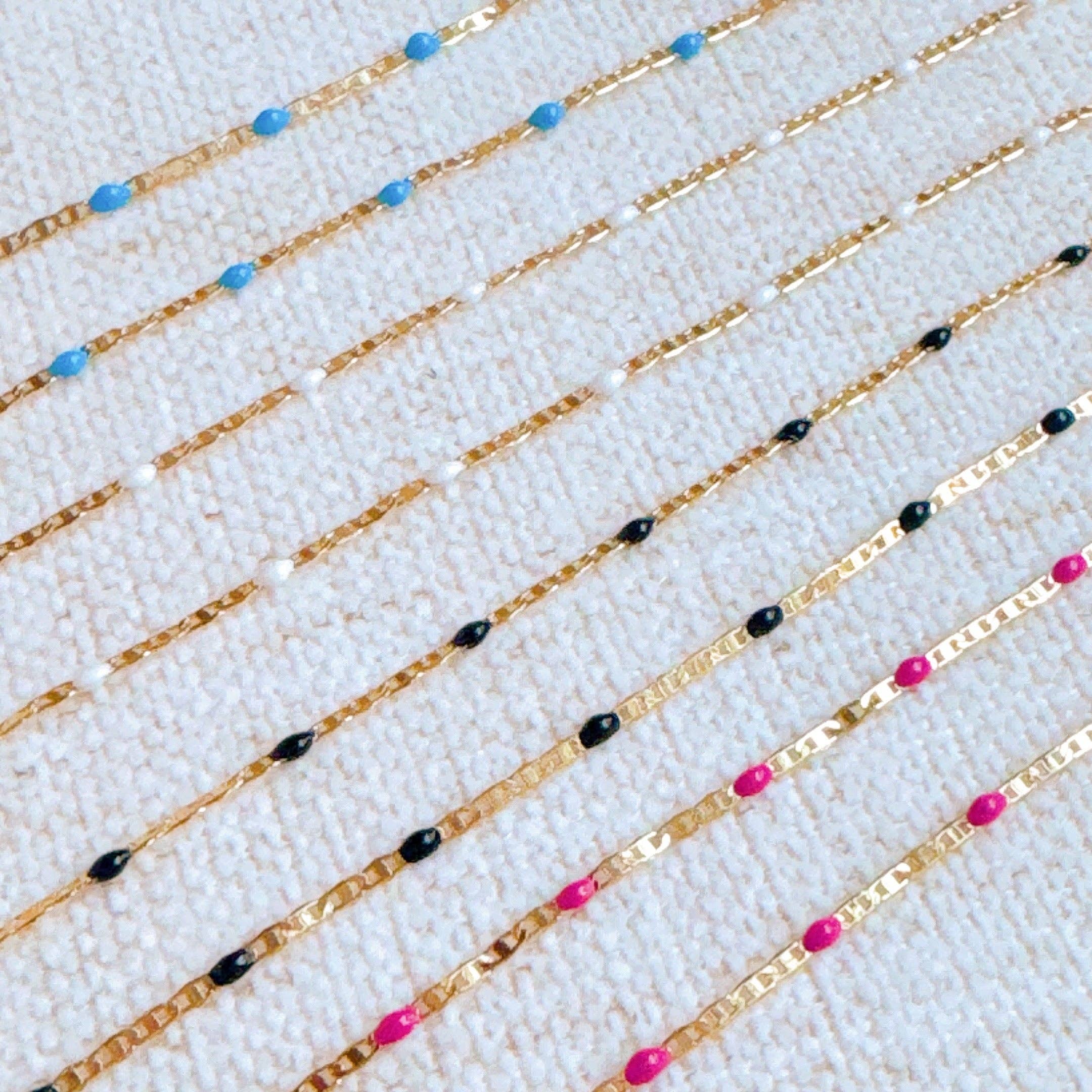 Ellison+Young - Wholesale Link & Chain Necklace - Color Pop Enamel Chain Necklace5