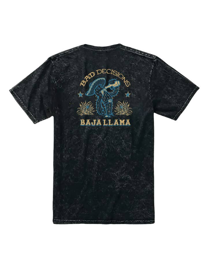 BAD DECISIONS - PRIMO GRAPHIC TEE for wholesale by Baja Llama