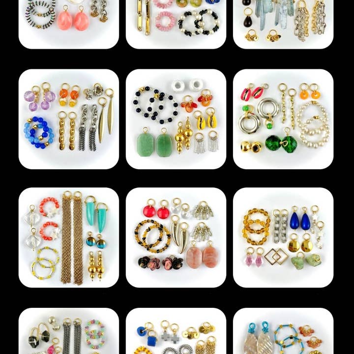Sur Les Toits De Paris - Wholesale Jewelry Set - Weekly earring kit - upcycling & DIY2