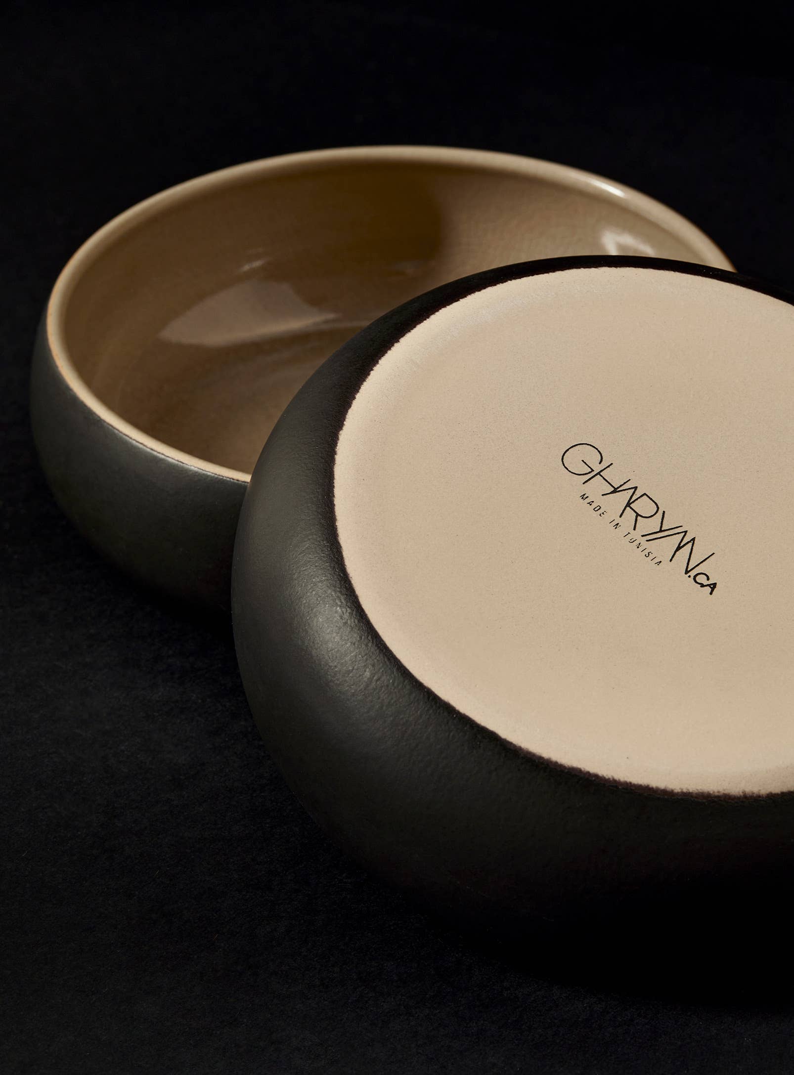 GHARYAN Stoneware & Olive Wood Tableware | Ships from USA - Wholesale Bowl - Handmade Stoneware Tapas Bowl | Ewa 5.9"21