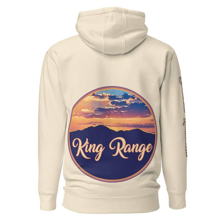 King Range Sunset P Cotton Hoodie for wholesale by Humboldt Lost Coast Hoods