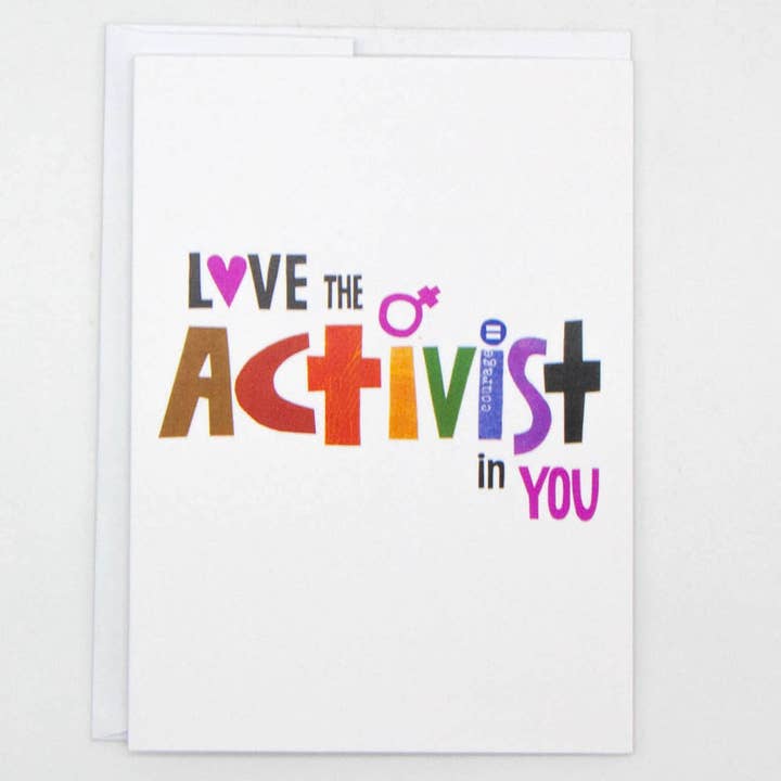 Kim Dettmer Art - Vente Cartes de remerciements - Aimez l'Activiste en Vous Carte – Design Audacieux & Émancipateur3