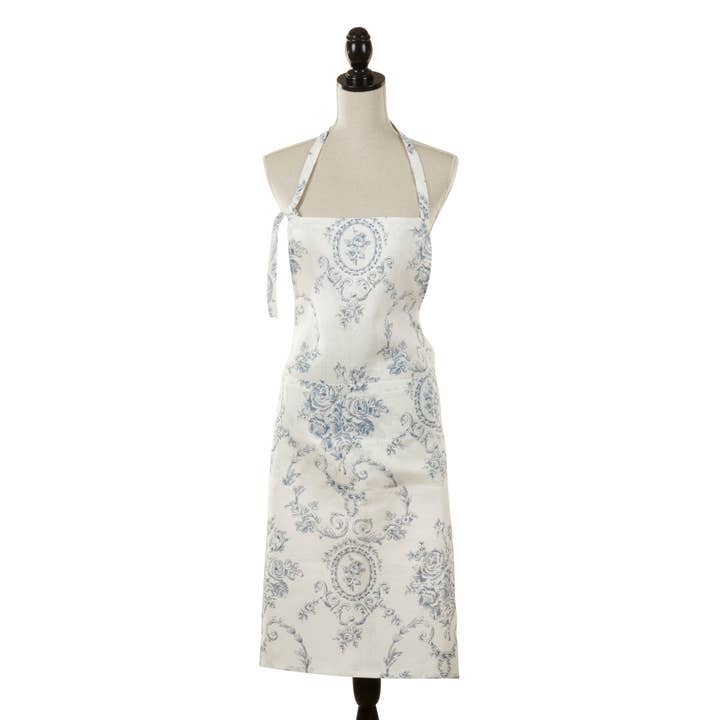 Charming Toile Floral Apron for wholesale by Saro Lifestyle