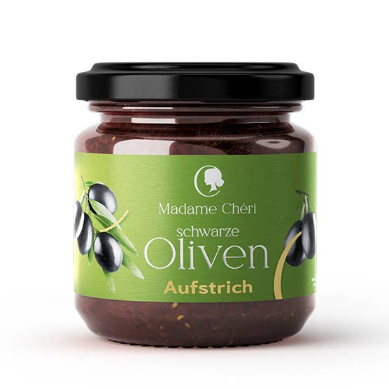 Spread - Black Olives (180g) for wholesale by Kaffee und Schokolade GmbH
