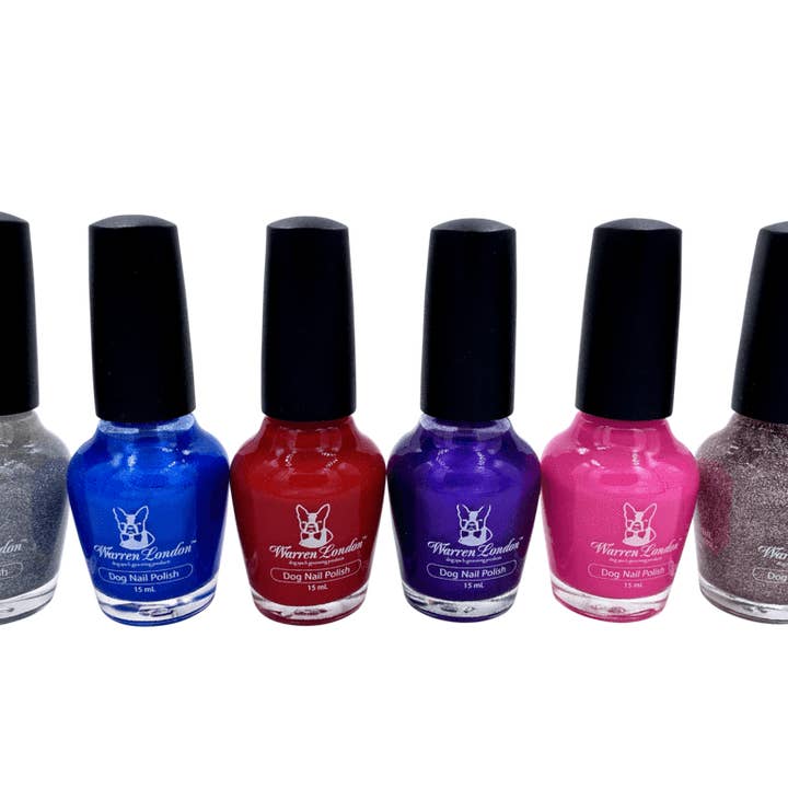 Warren London Dog Products – Material para tratar de pelo de cão - Cão por atacado – Esmalte para cães em uma garrafa - todas as 6 cores1