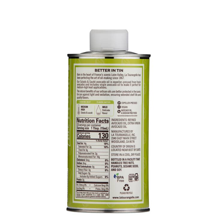 La Tourangelle - Wholesale Cooking Oil - La Tourangelle Avocado Oil, 16.9 Fl Oz - 6 Units1