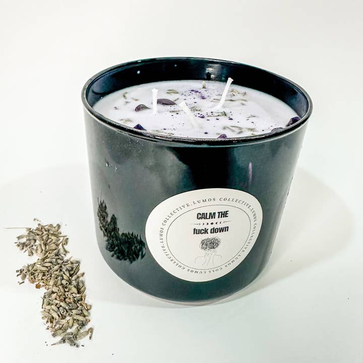 Lumos Collective - Wholesale Jar/Filled Candle - Calm the Fuck Down - Ritual Candle1
