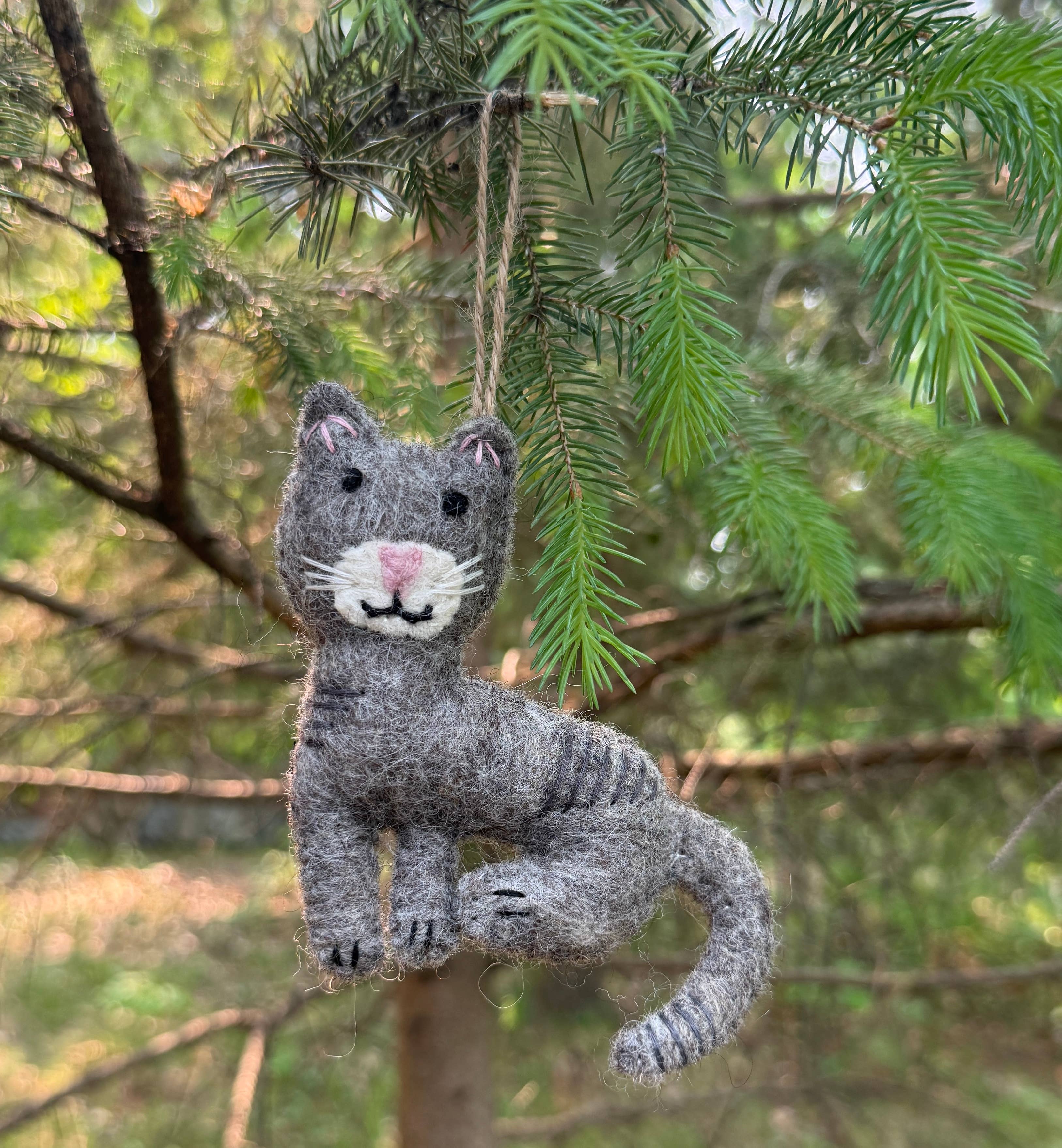 Lungta Imports - Wholesale Ornament -  Hand-Felted Farm Animals Christmas Ornaments – Fair Trade 11