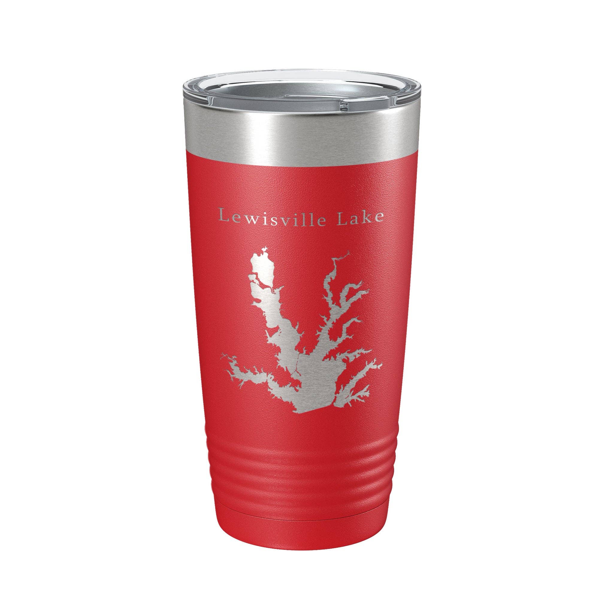 CarveBright - Wholesale Insulated Mug/Tumbler - Lewisville Lake Map Tumbler Travel Mug Insulated Laser Engraved Coffee Cup Texas 20 oz6