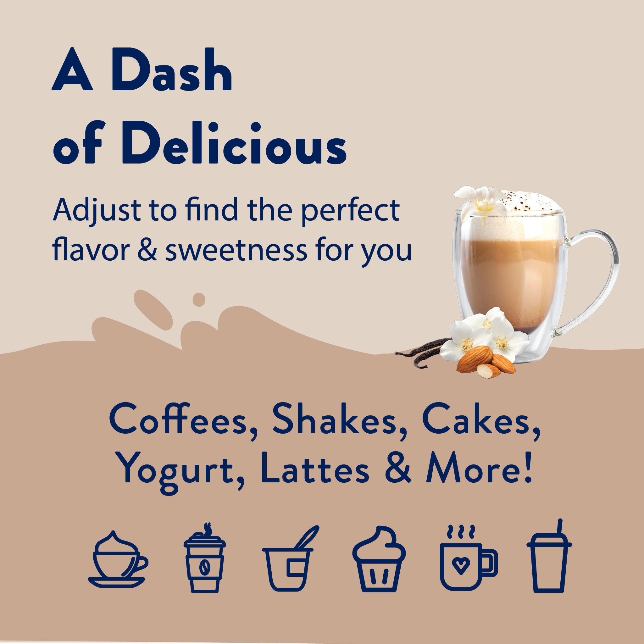 Jordan's Skinny Mixes - Wholesale Flavored Syrup - Sugar Free Vanilla Almond Syrup3