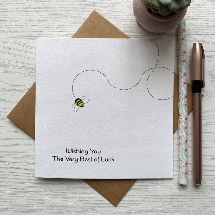 Best of Luck Card for wholesale by Popsy & Plum