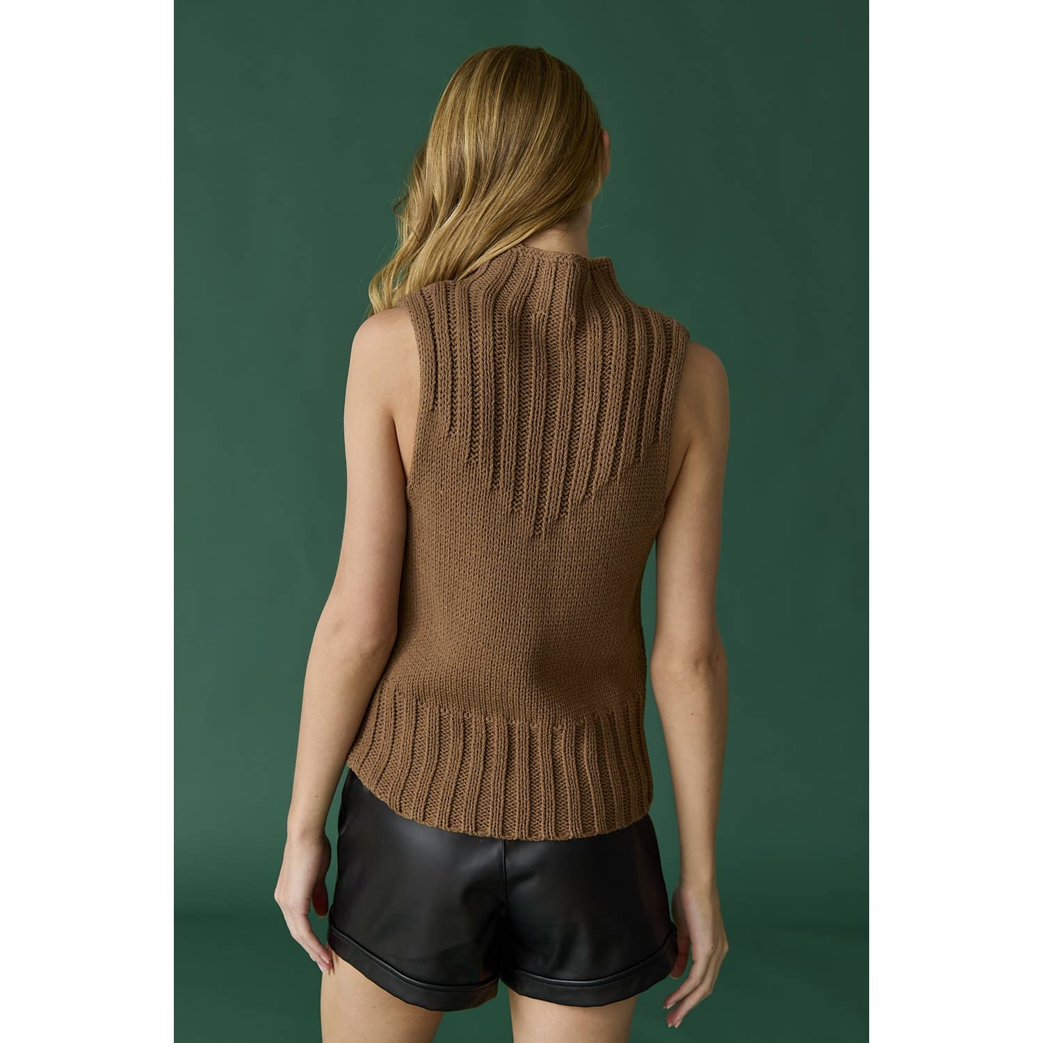 Apolline - Wholesale Sweater Vest - Women's - Mila Turtleneck Knit Vest12