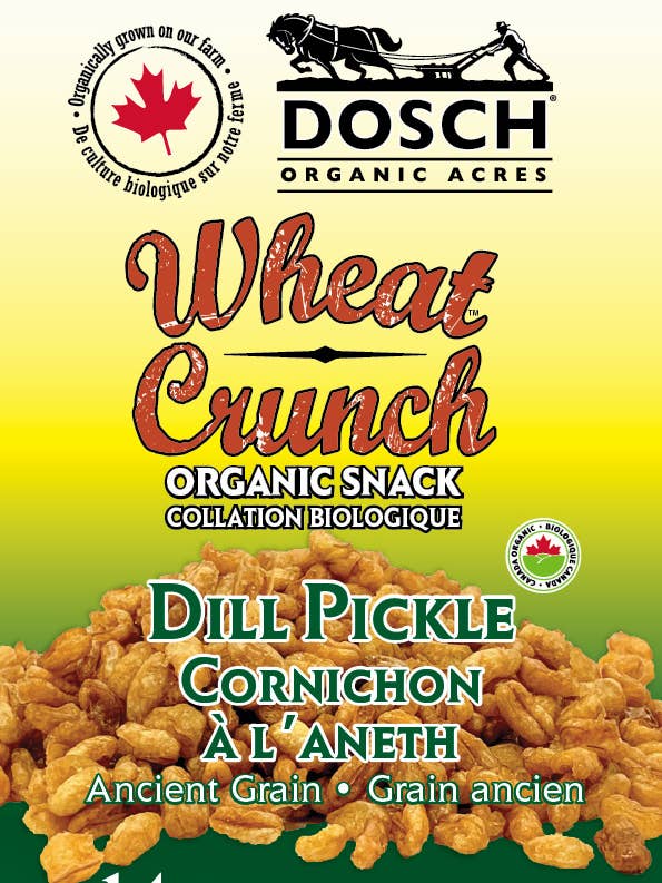 Wheat Crunch Dill Pickle 14g for wholesale by Dosch Organic Acres