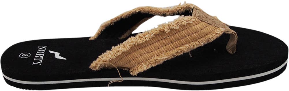 Eastern Off Price - Vendita all'ingrosso Infradito - Uomo - Sandalo leggero in tela da uomo NORTY - 40573 - Nero2