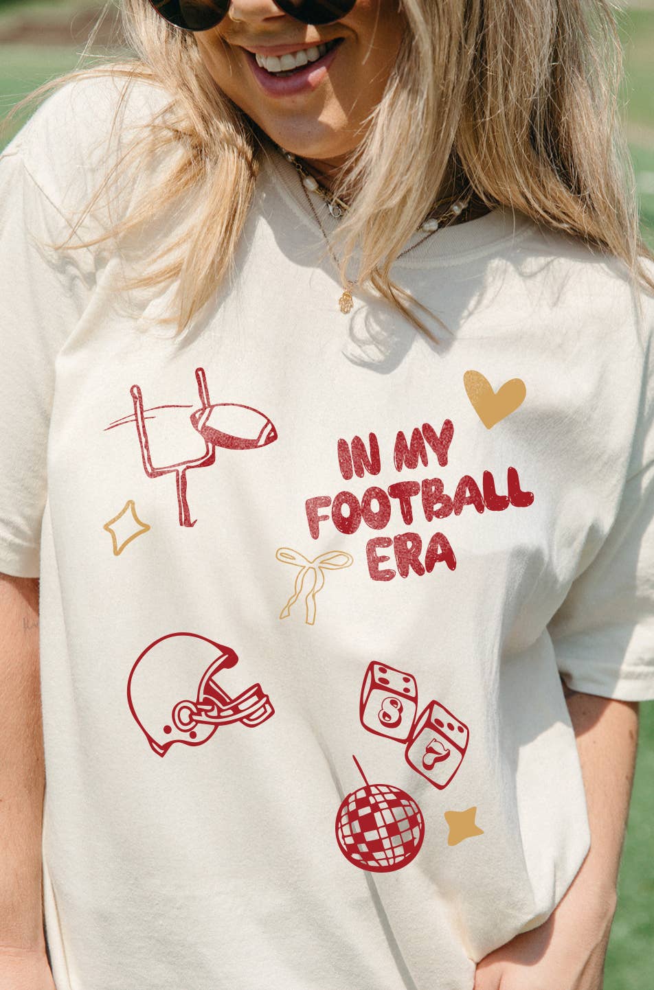Girl Tribe Co - Wholesale Screen Printed T-Shirt - Women's - In My Football Era Tee