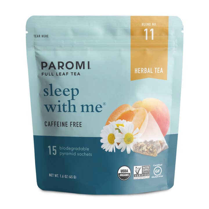 Organic Sleep With Me Herbal Tea, Caffeine Free for wholesale by Paromi Tea