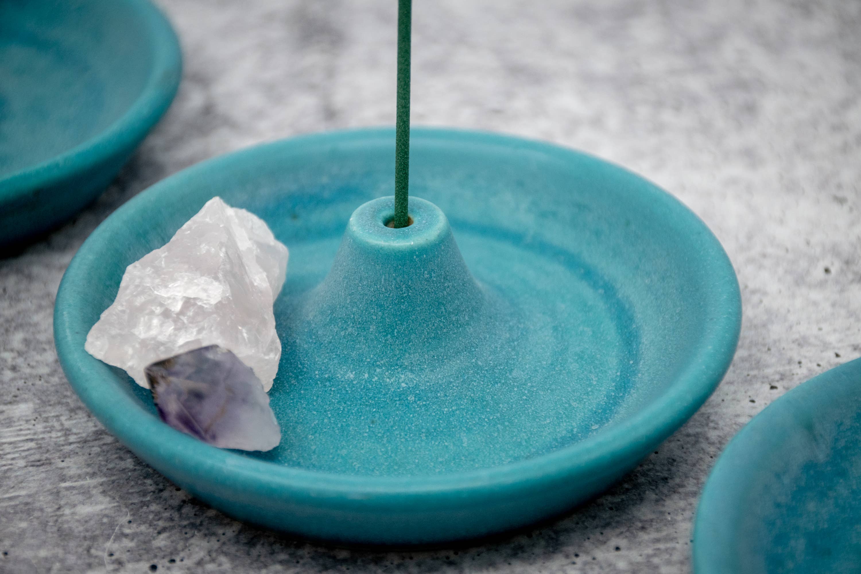 Pamela Ceramics - Wholesale Incense Holder - Incense Holder in Turquoise Crystal Glaze