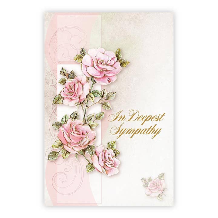 In Deepest Sympathy Card for wholesale by Christian Brands Catholic
