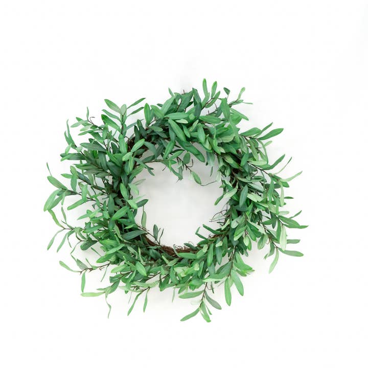 Devanie At Home (Formerly Adams & Co.) - Wholesale Wreath - K10001 - 30" Ollie Olive Wreath - Faux Olive Leaves1