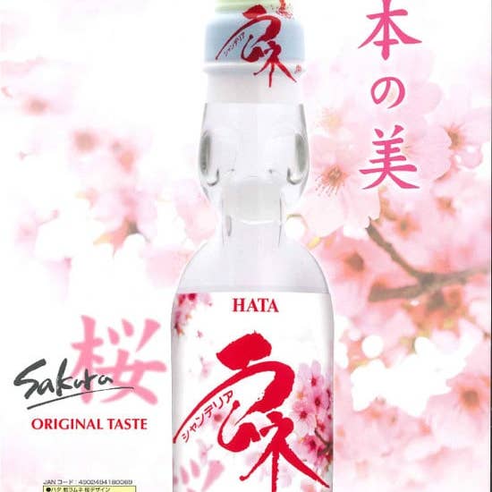Global Bite Co - Wholesale Soda/Carbonated Drink - Hata Ramune Sakura Flavor 200ml (Japan)1