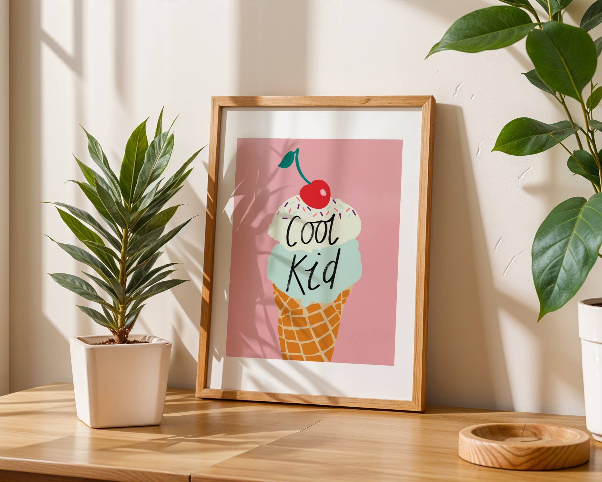 Emmy James Studio - Wholesale Art Print - Cool Kid Ice Cream Art Print3