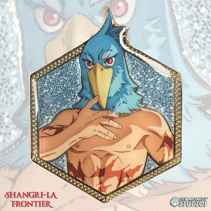 Golden Series 2: Sunraku - Shangri-La Frontier Pin for wholesale by Zen Monkey Studios
