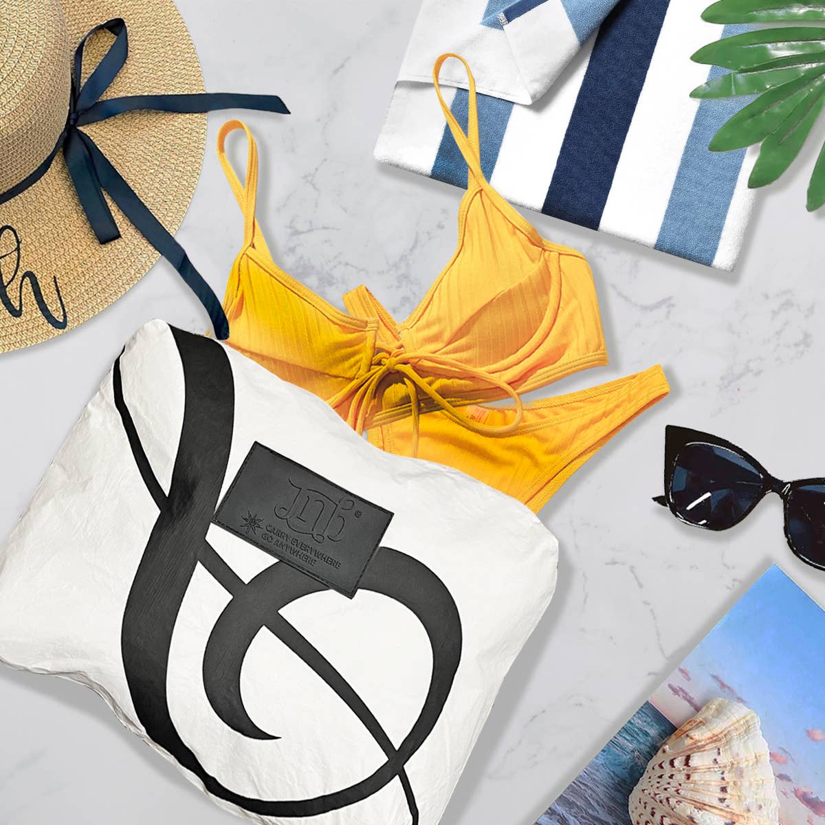 JNBFASHION.COM - Wholesale Pouch - Women's - 100% Coated Tyvek Material G Clef Design Beach Pouch13