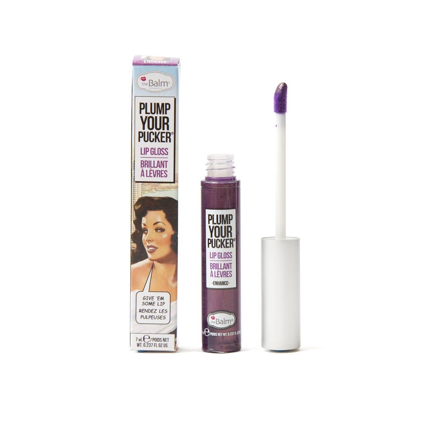 Beauty Goddess - Vente Brillants à lèvres et gloss - theBalm cosmetics PLUMP YOUR PUCKER® Gloss à Lèvres Enhance - Violet Scintillant0