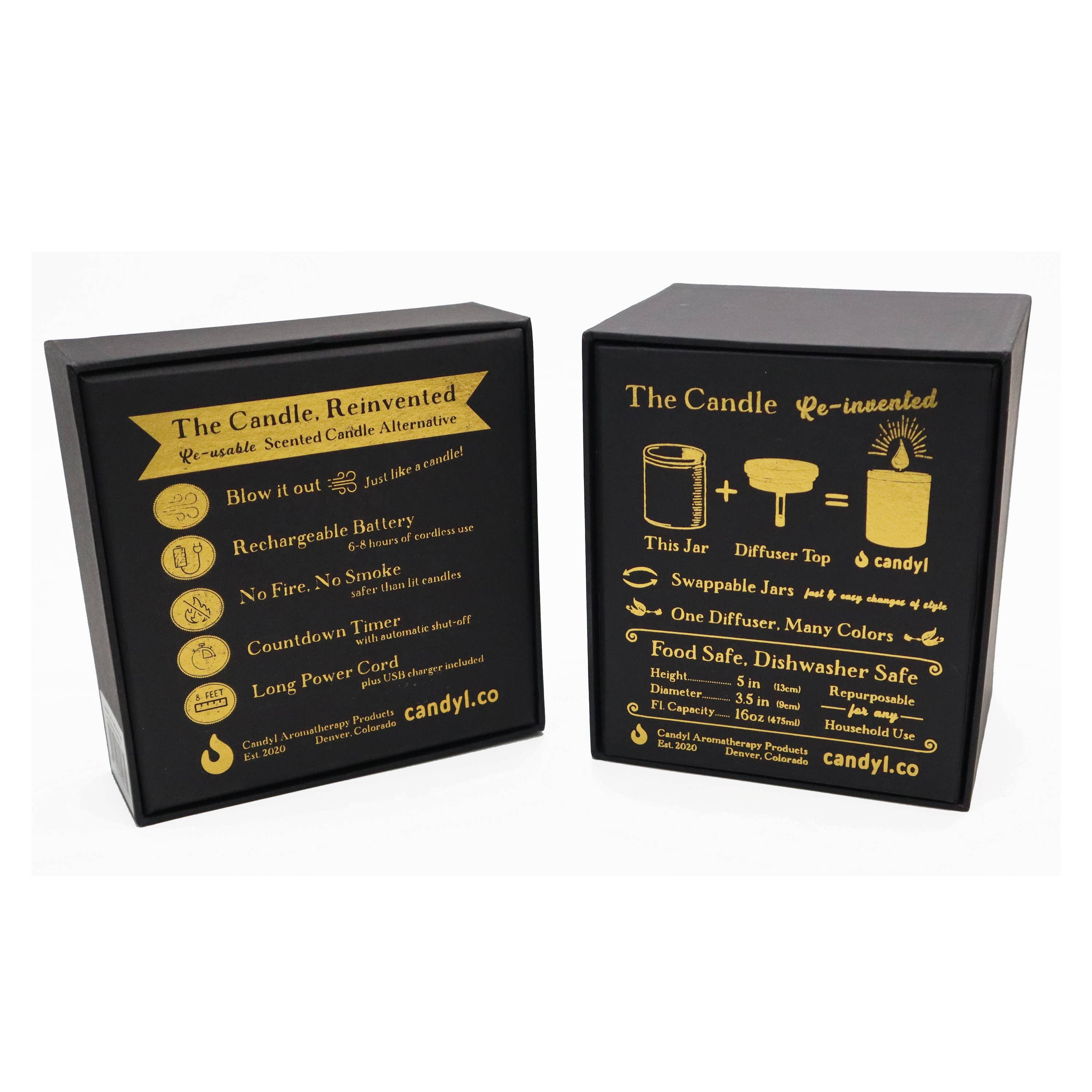 Candyl - Vente Diffuseur électronique - Diffuseur d'Huiles Essentielles Candyl avec Flamme de Lumière de Bougie17