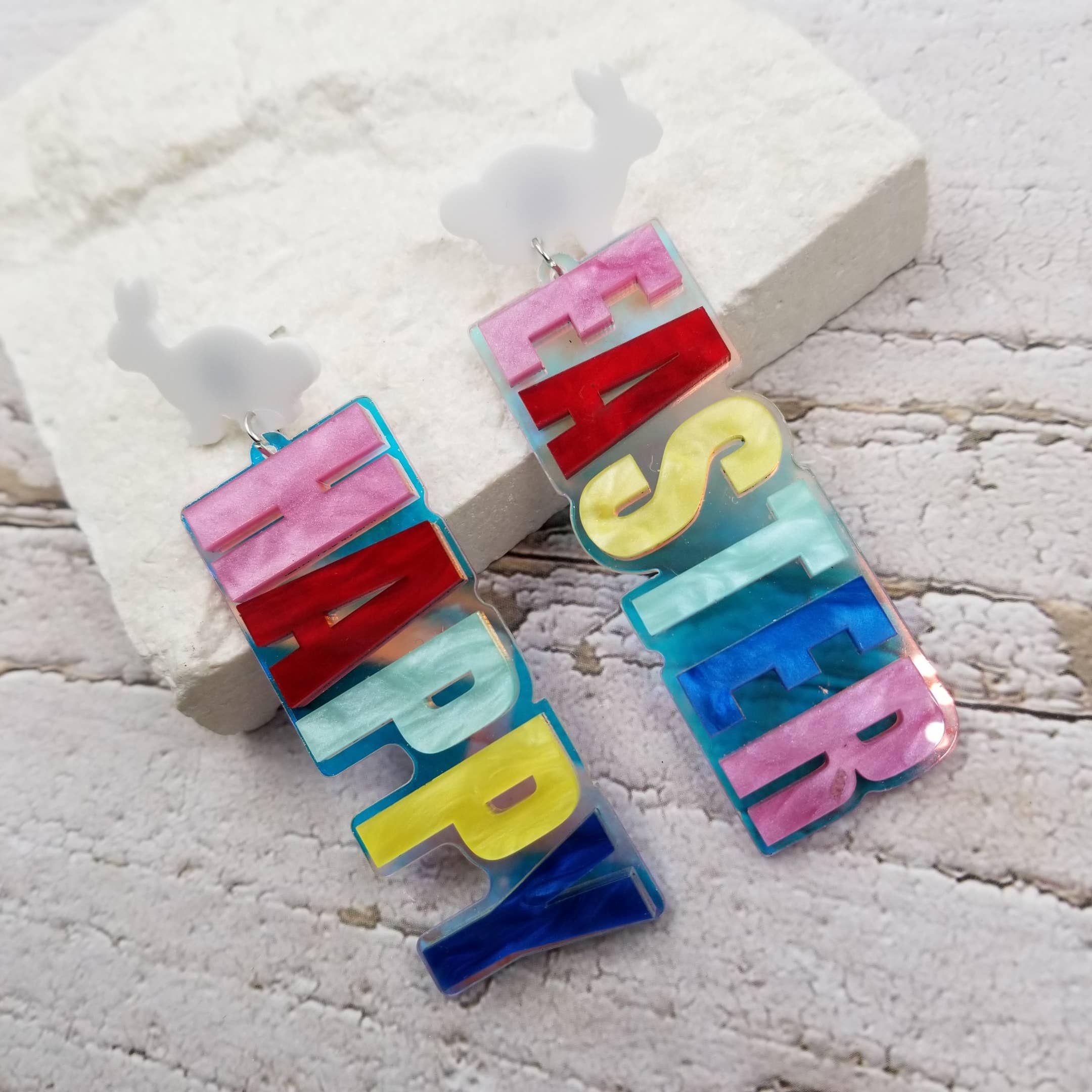 Treasure Wholesale - Wholesale Dangle Earrings - HAPPY EASTER Earrings0