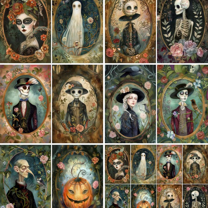 Craft Kreatively - Wholesale Craft Supplies - Halloween People Decoupage Rice Paper - A4 - 6pc – Crafts