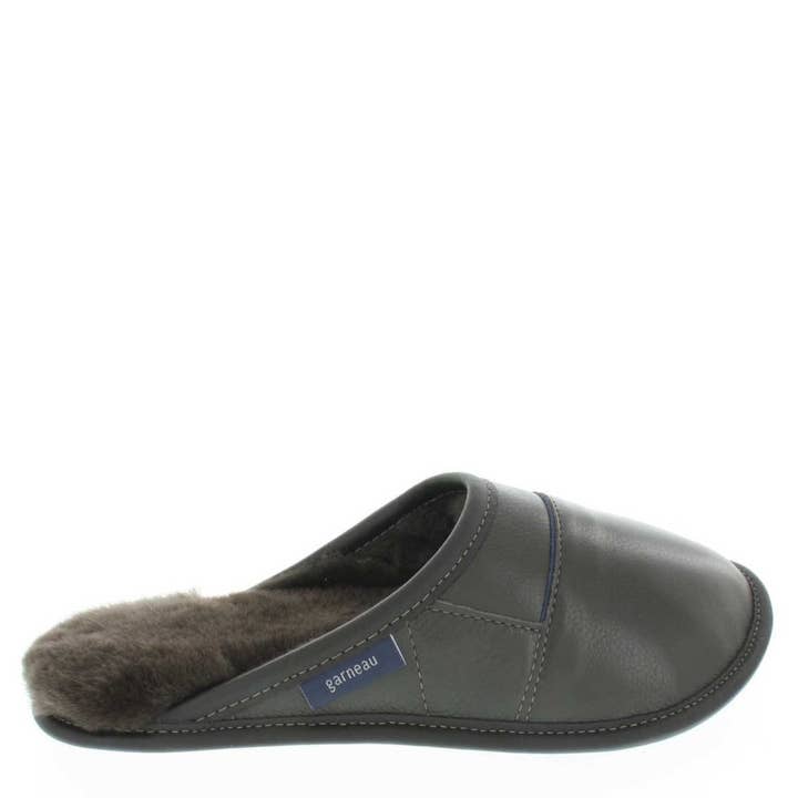 Two-tone All-purpose Leather Mule Slippers - Men for wholesale by Atelier Garneau