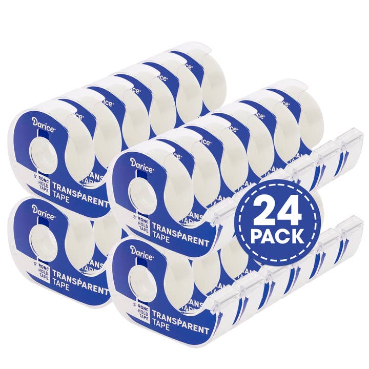 24 Pack Crystal Tape Small Rolls for wholesale by The Toy Group