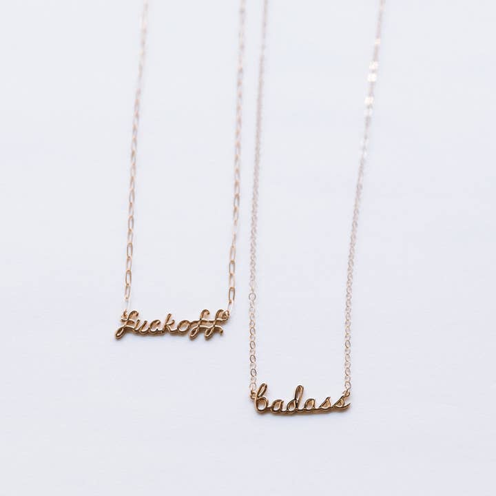 Gebruik je woorden halsketting voor wholesale door Jay Nicole Designs