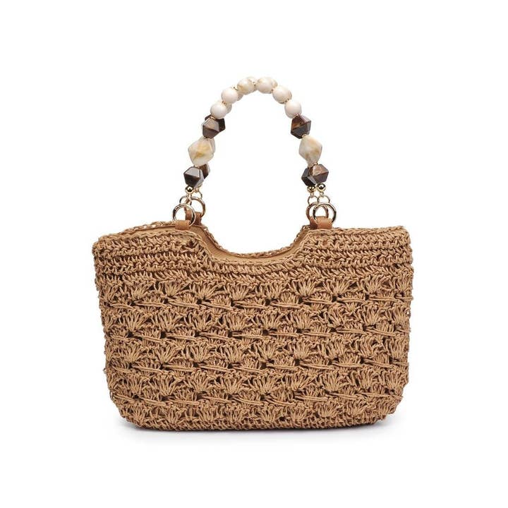 MiMi Wholesale - Wholesale Tote Bag - Women's - 60243 Nora Straw Mini Crochet Tote Bag