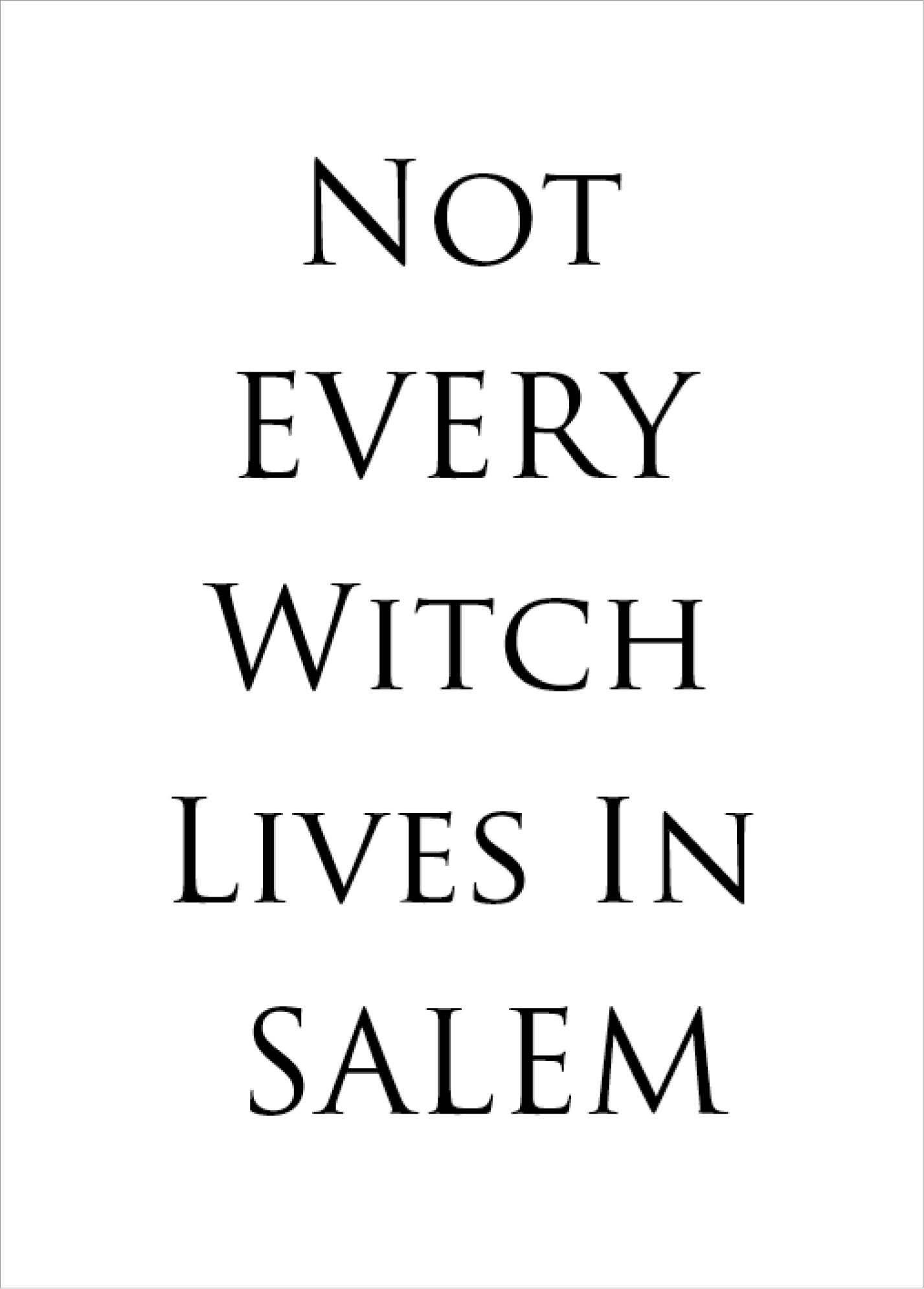 Not Every Witch Lives in Salem for wholesale by Quippy Brand