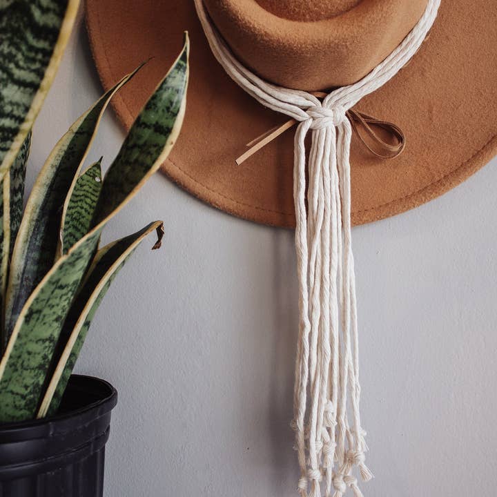 Modern Bo Studio - Wholesale Hat Rack - "Rori" - Macrame Hat Hanger9