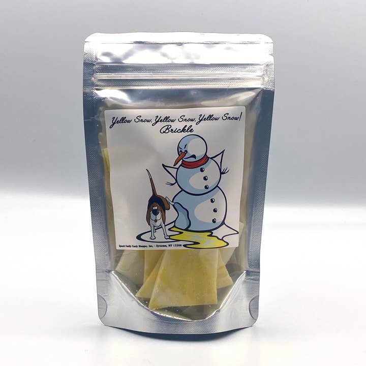 Yellow Snow Brickle for wholesale by Speach Family Candy Shoppe