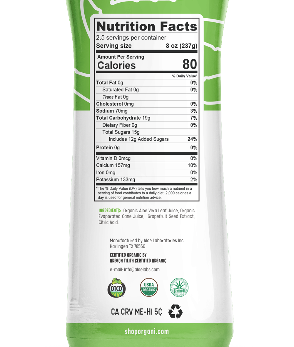 Organi - Vente Jus de fruits - Lot de 6 aloès originaux2