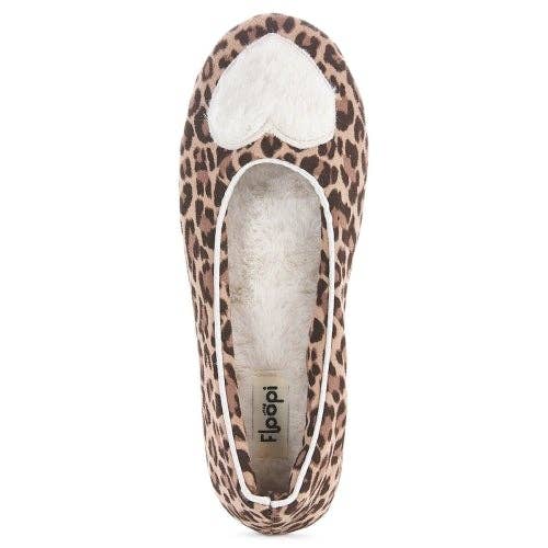 Floopi – Großhandel Hausschuhe – Damen – Zoe Heart Ballerina-Hausschuhe für Damen3