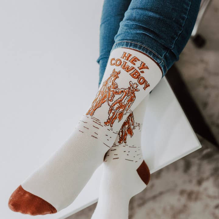 Hey Cowboy Unisex Socks and other Purchase Wholesale kiss me cowboy. Free Returns & Net 60 Terms on Faire trending on Faire.