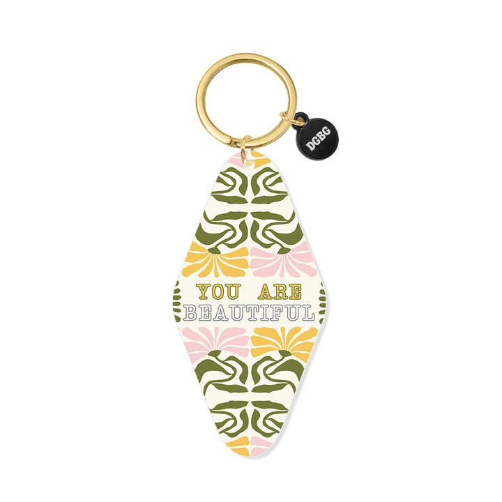 Printed Keychain You Are Beautiful for wholesale by Properly Improper
