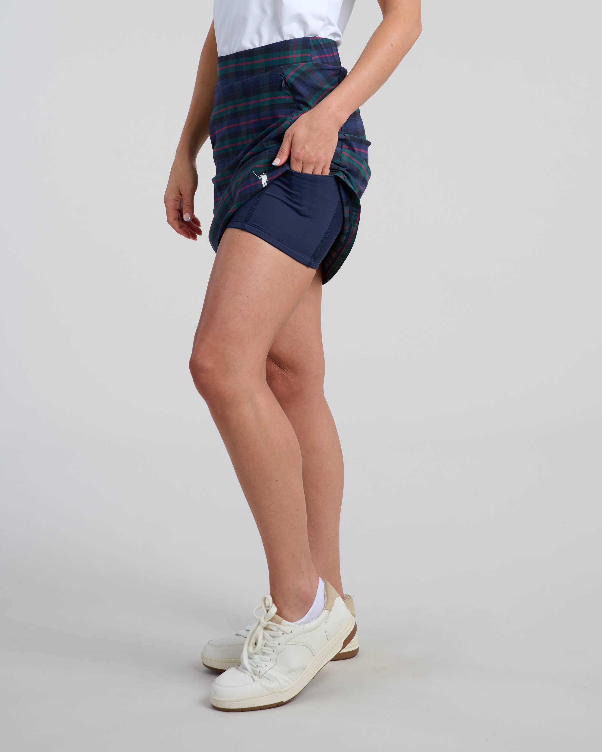 Dark Tartan Spinner Skirt for wholesale on Faire7