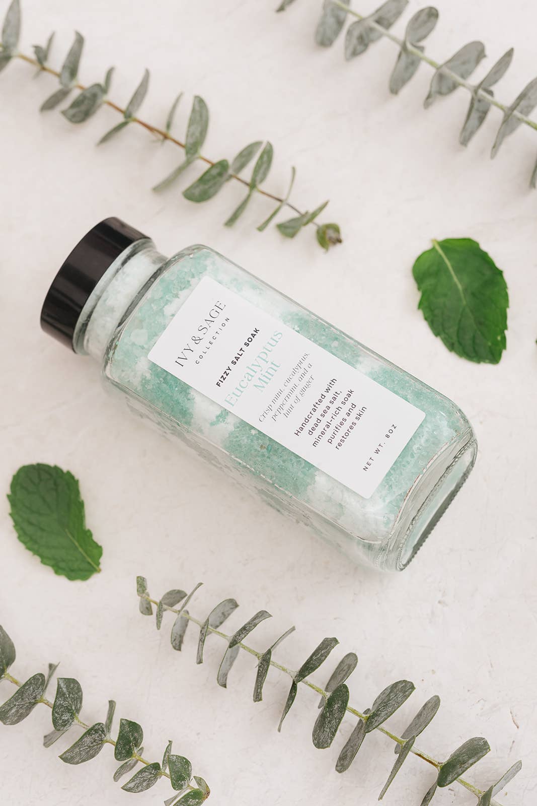 Ivy & Sage Collection – wholesale Bath bomb/fizz – Salt Soak – Eucalyptus Mint, Relaxing & Fresh1
