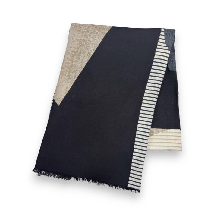 Lili Scarves - Wholesale Scarf – Women's - Stanley Wool Blend Print Scarf4