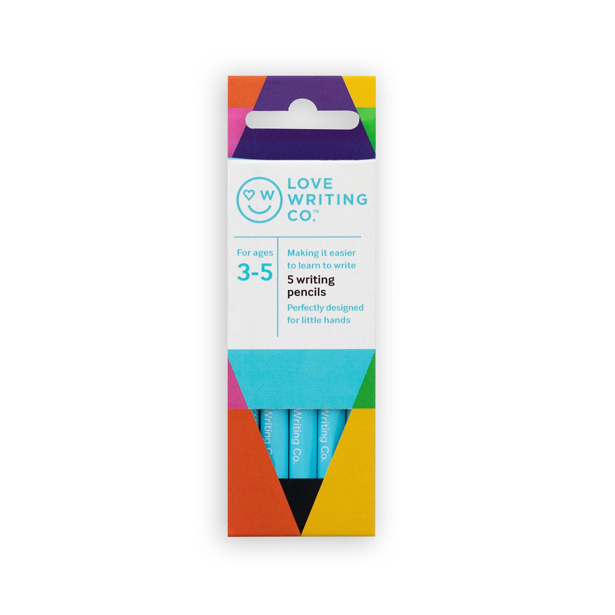 Wholesale Ages 3-5: Love Writing Co. Writing Pencils - pack of 5